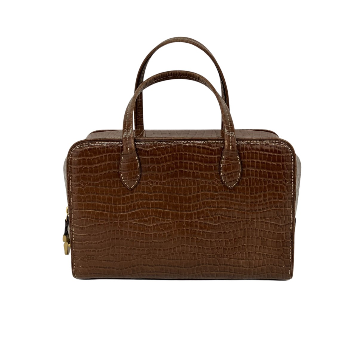 【中古】TOUT Y EST SAC LOQUET MINI ハンドバック 赤銅色 【120526】（トゥティエ）