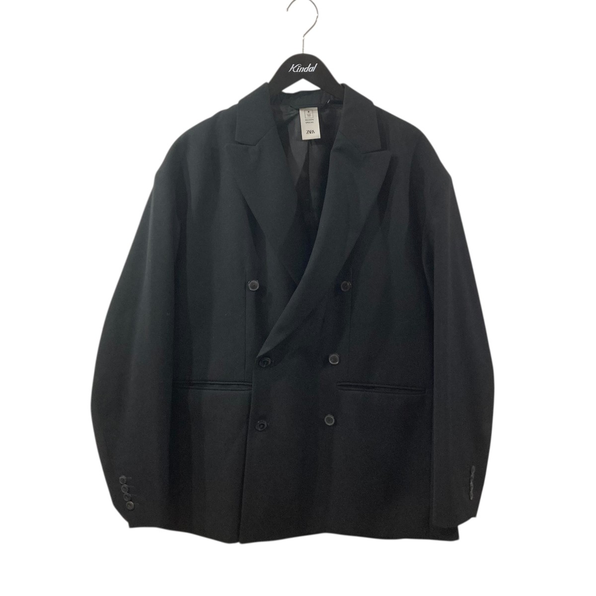 【中古】ZARA×MAISON SPECIAL ダブルジャケット ブラック サイズ:M 【130526】(ザラ×メゾンスペシャル)|ブランド古着のカインドオル