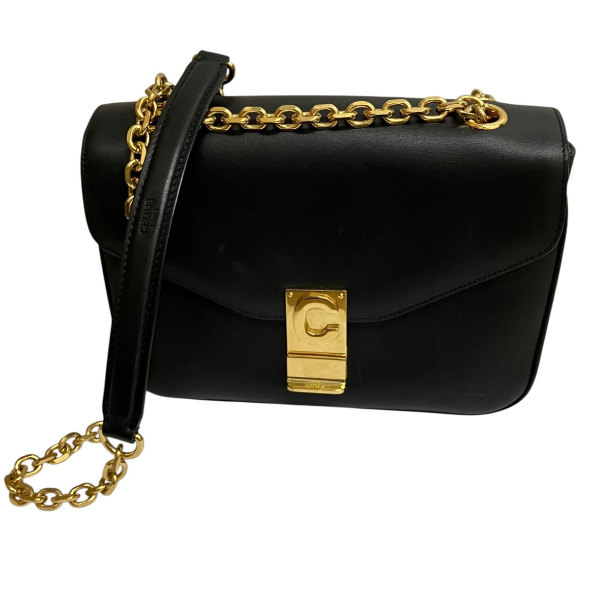 【中古】CELINE 並み並みCチェーン店ショルダーバッグ 黒いこと 大いさ：ONE SIZE 【130526】（セリーヌ）