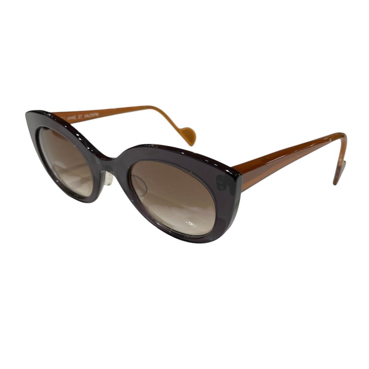 【中古】anne valentin SCARLETT 1203 黒眼鏡 赤銅色 【130526】（アンヴァレンタイン）