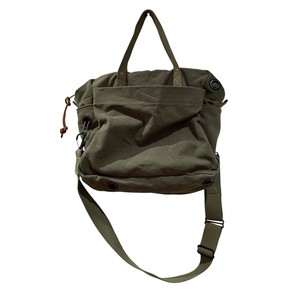 【中古】JUNYA WATANABE MAN 25AW 綿パラフィン油工業 FILSON 2WAY御徒面子 WP-K 201 カーキ 【130526】（ジュンヤワタナベマン）