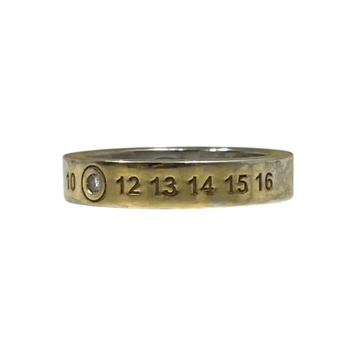 【中古】Maison Margiela Lab-Grown Diamond Numbers Ring 輪っか SM1UQ0121 ゴールド 大きさ：10号 【130526】（メゾンマルジェラ）