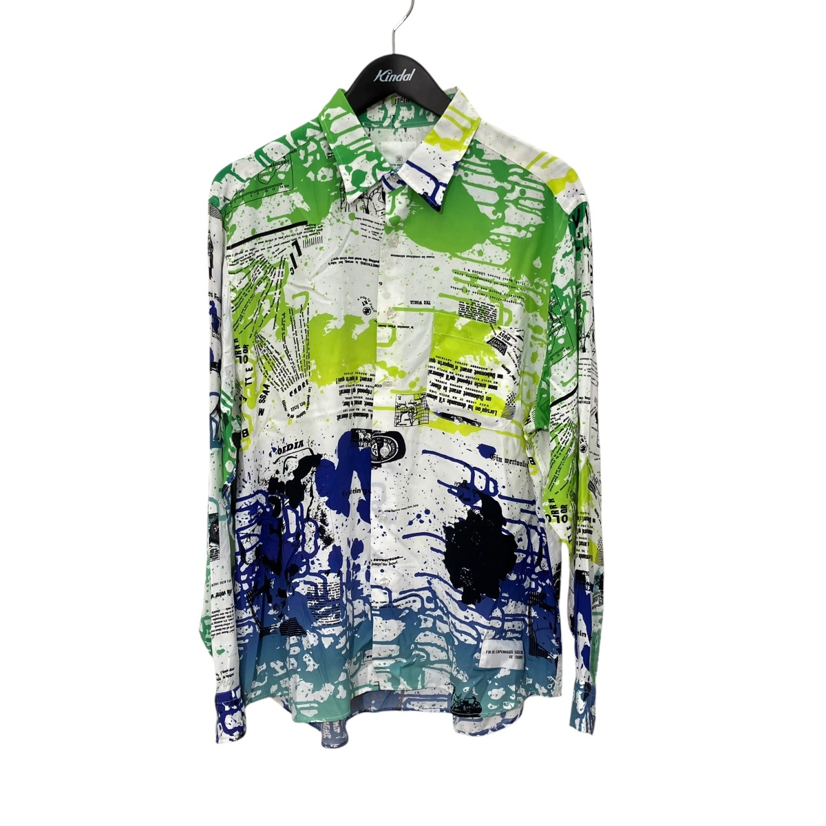 【中古】uniform experiment 長袖プルオーバー UE-210001 白いこと×マルチ色合い 大きさ：3 【130526】（ユニフォームエクスペリメント）