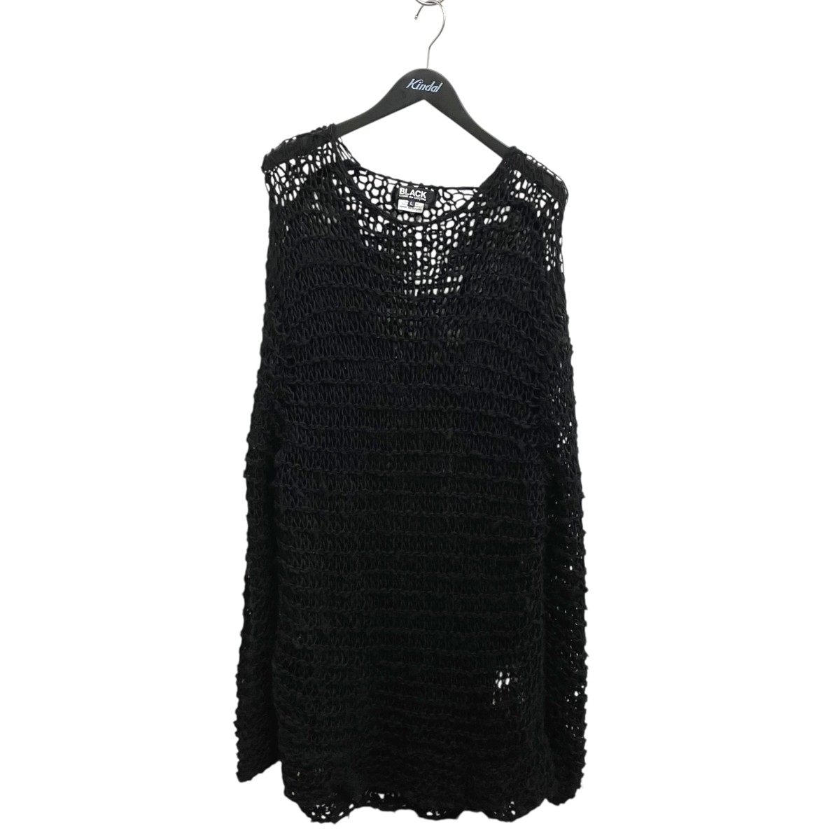 【中古】\u003cBR\u003eBLACK COMME des GARCONS\u003cBR\u003e24AW クルーネックニット 1N-N006 黒いこと 大きさ：L\u003cBR\u003e【通貨価値思いなおす】