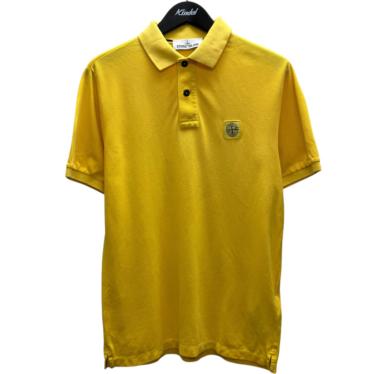 【中古】STONE ISLAND スポーツシャツ 黄色 大きさ：M 【140526】（ストーンアイランド）