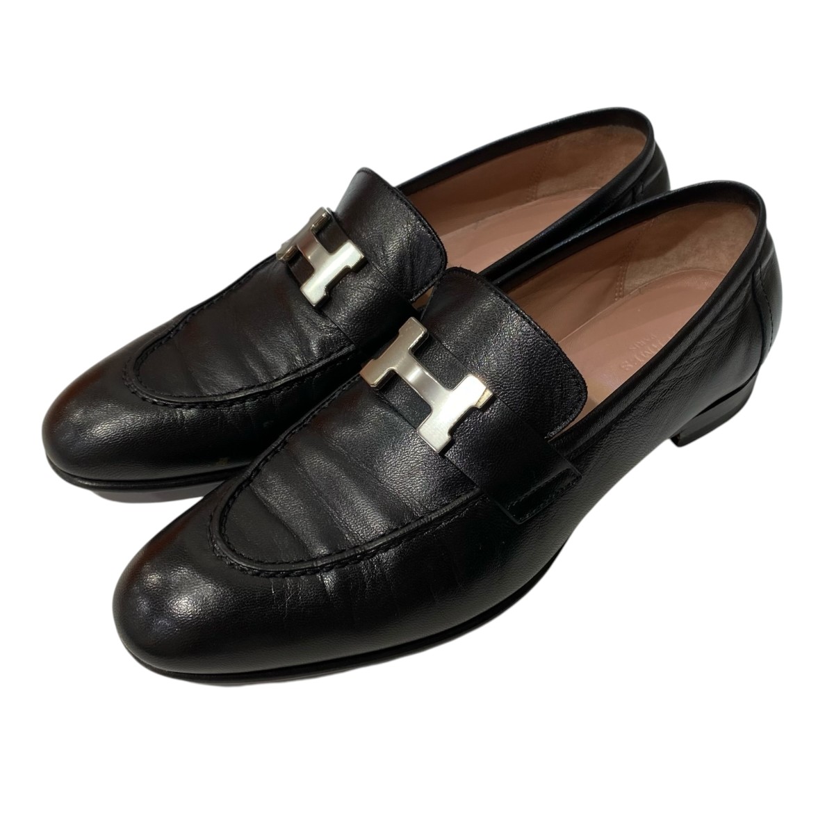 【中古】HERMES パリローファー WS201199Z 黒いこと 大きさ：36.5 【130526】（エルメス）