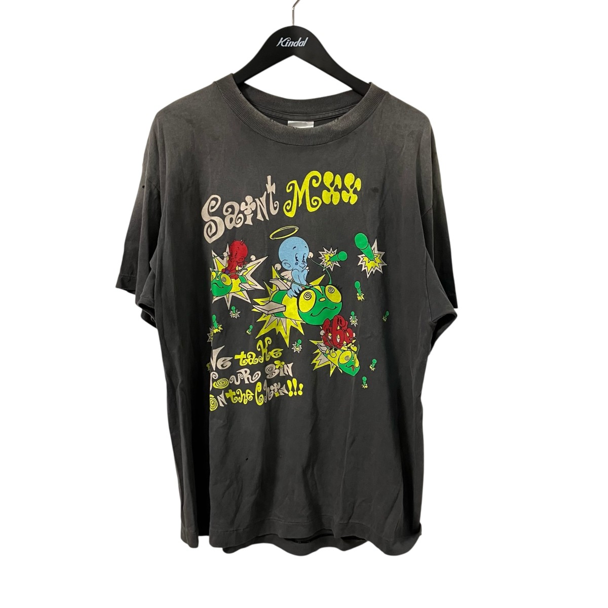 【中古】\u003cBR\u003eSAINT MICHAEL\u003cBR\u003eTプルオーバー SM HR8 0000 014 薄墨色 大きさ：M\u003cBR\u003e【通貨価値思いなおす】