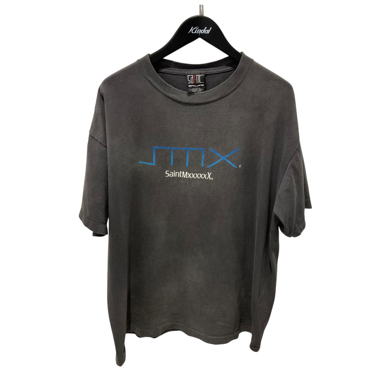 【中古】SAINT MICHAEL SS TEE   SM6   BLACK   プルオーバー プルオーバー SM-YS8-0000-003 薄墨色 大きさ：XL 【140526】（仙マイケル）