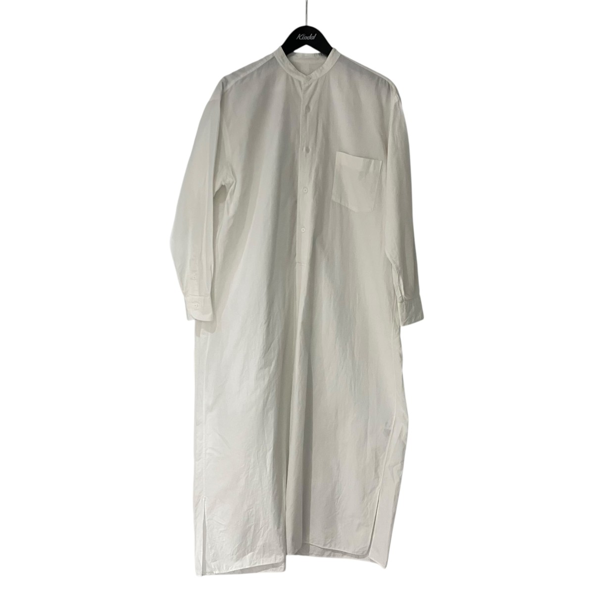 【中古】COMOLIシャツワンピース X01-02003 ホワイト サイズ:Free【価格見直し】|ブランド古着のカインドオル