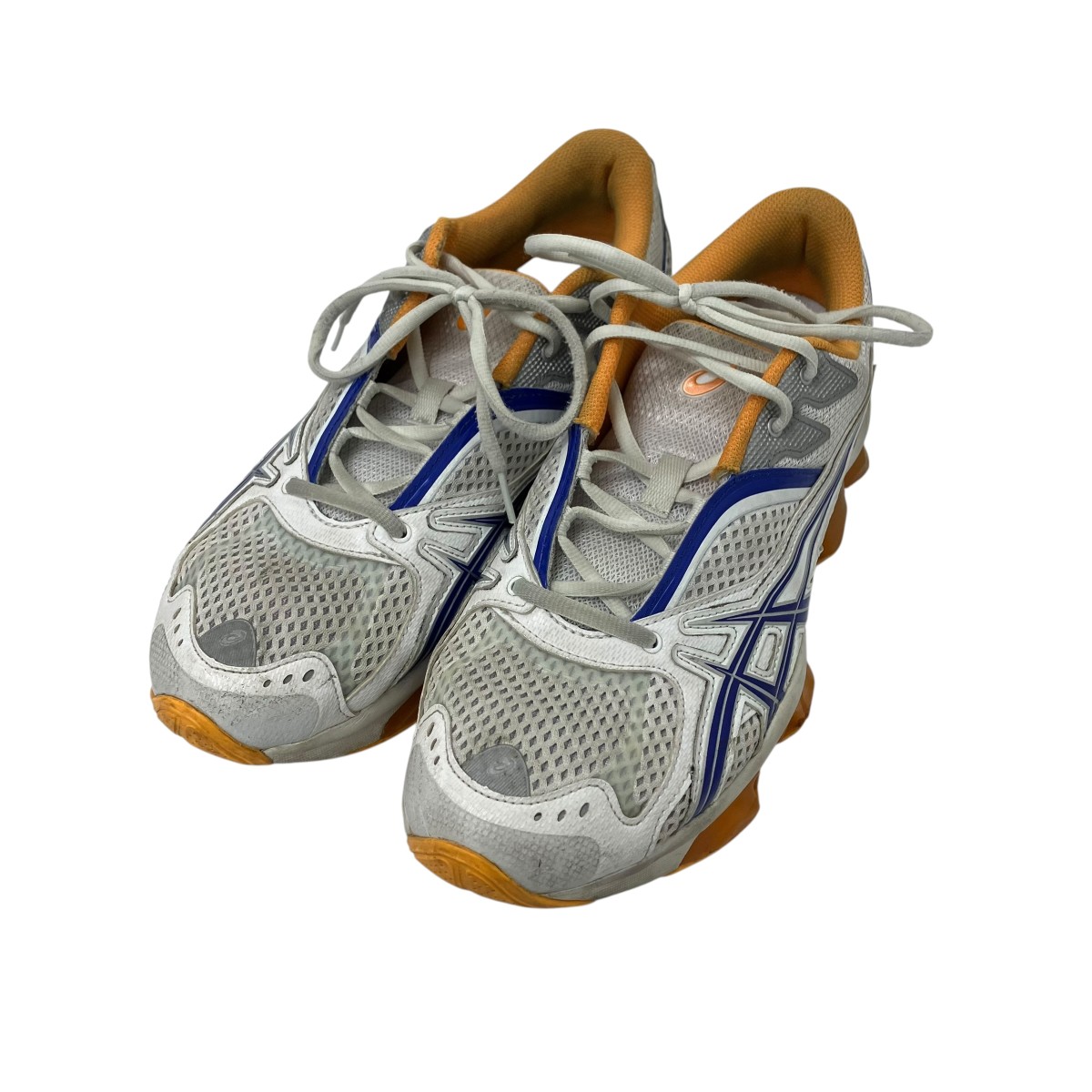 【中古】\u003cBR\u003eKiko Kostadinov×asics\u003cBR\u003eGEL-QUANTUM ZIENTZIA ローカットスニーカー 白いこと×オレンジ色 大きさ：27.5\u003cBR\u003e【通貨価値思いなおす】