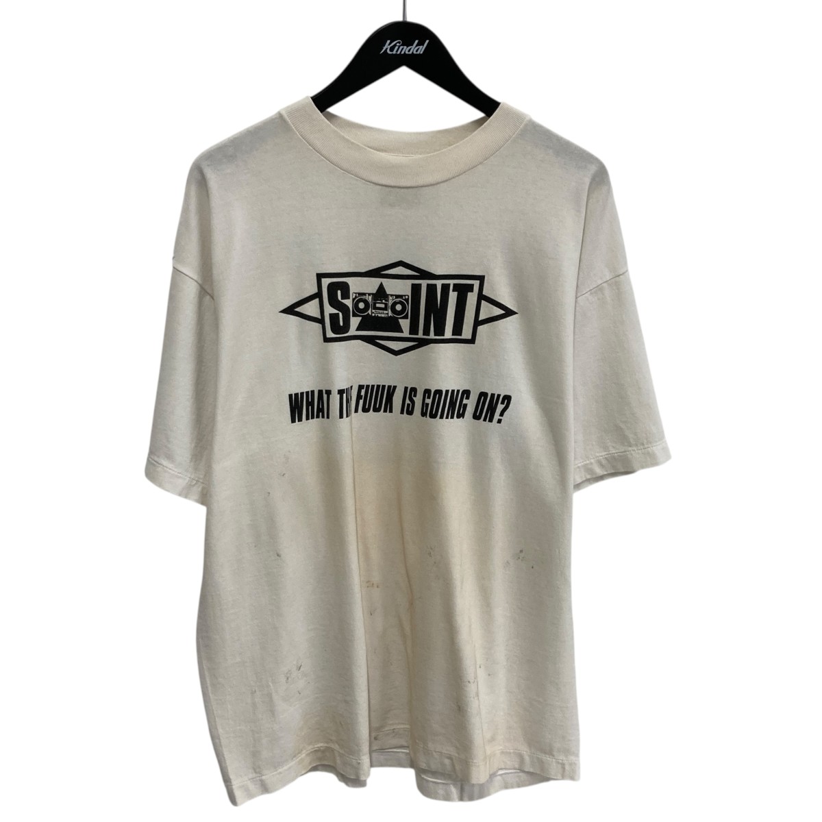 【中古】SAINT MICHAEL The KLF プルオーバー SM-YS1-0000-C58 白いこと 大きさ：L 【150526】（仙マイケル）