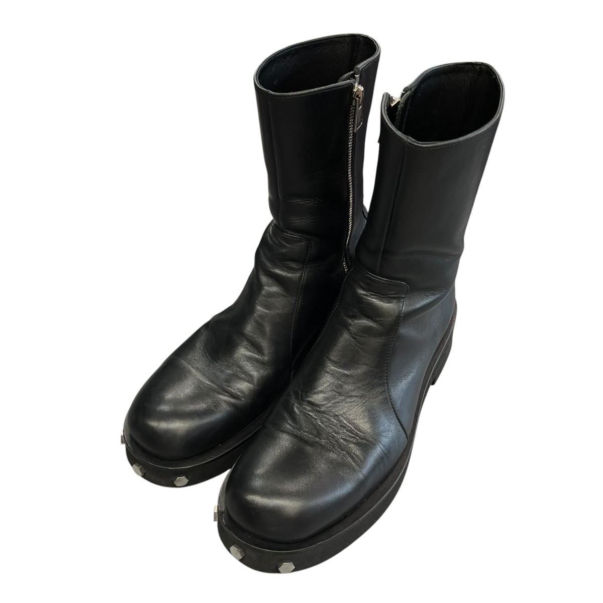 【中古】\u003cBR\u003eOUAT\u003cBR\u003eASTRO ZIP BOOTS ロングブーツ 黒いこと 大いさ：41\u003cBR\u003e【通貨価値思いなおす】