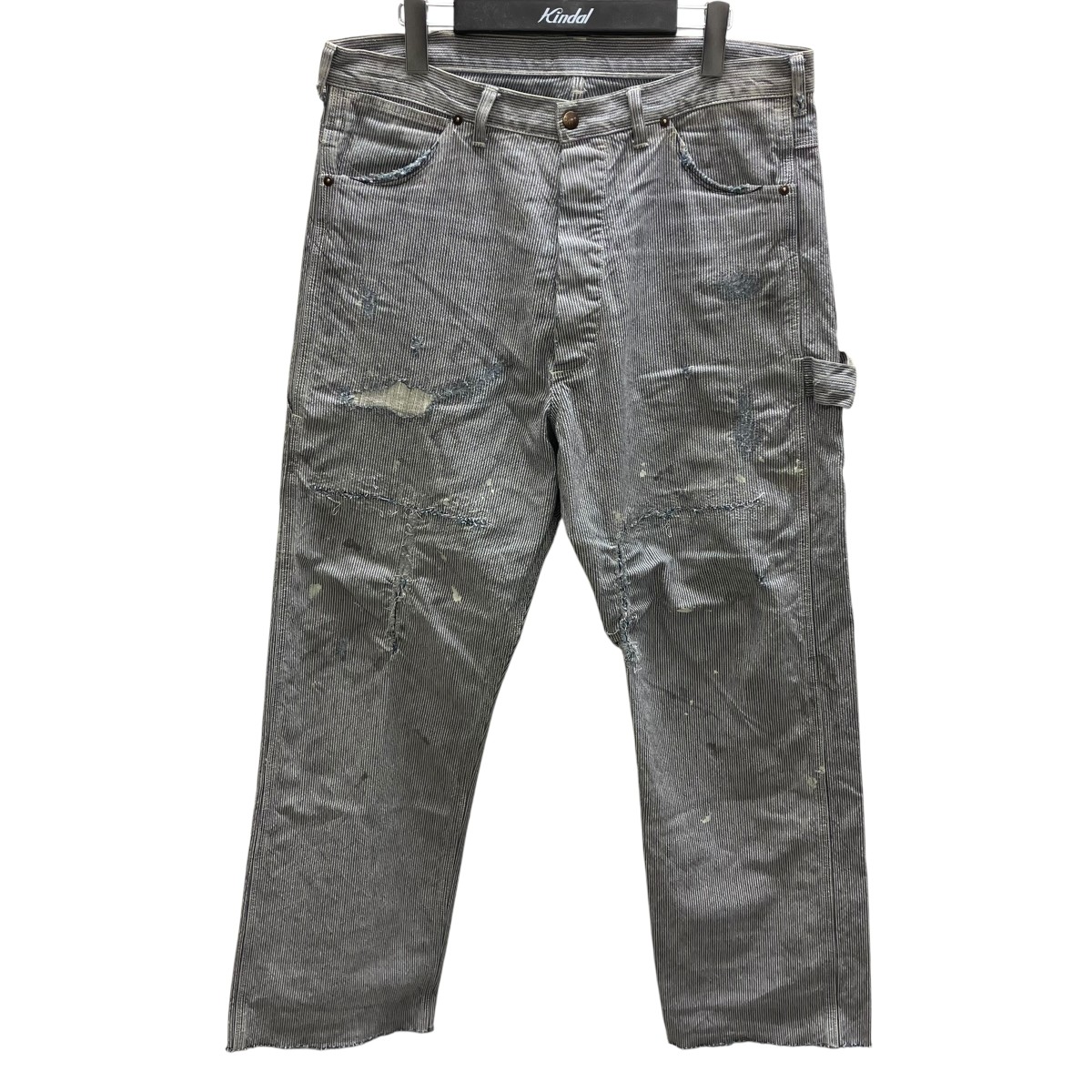 【中古】SAINT MICHAEL 縞模様不都合製作ズボン下 白いこと×米国海軍 大きさ：M 【150526】（仙マイケル）