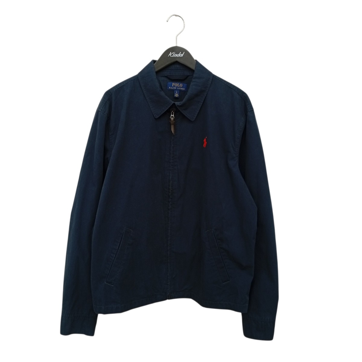 【中古】POLO RALPH LAUREN ワンポイントスイングトップ 上衣 米国海軍 大きさ：L 【150526】（ポロラルフローレン）