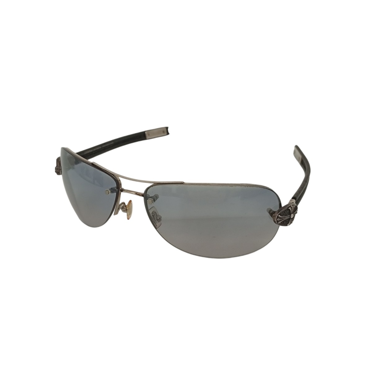 【中古】CHROME HEARTS LITTLE CLASSIC OVAL 黒眼鏡 黒いこと 【150526】（クロムハーツ）