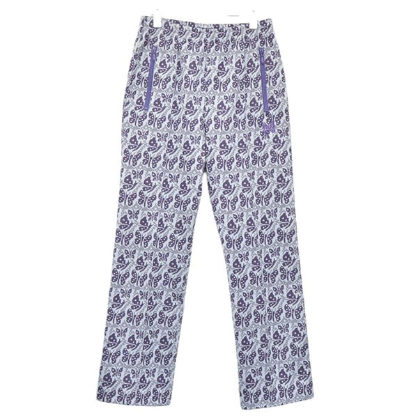 【中古】Needles 2024AW Track Pant-Poly Jq．-Rose 総柄ジャガードトラックジャージーパンツ PU270 パープル 大きさ：S 【150526】（ニードルズ）