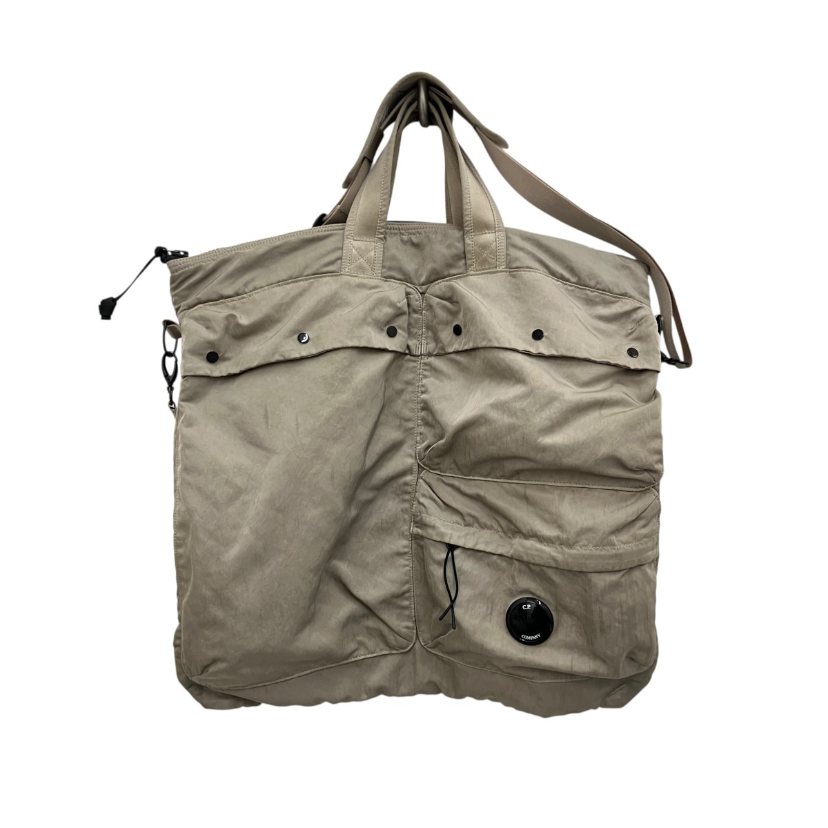 【中古】C．P COMPANY 【NYLON B TOTE BAG】 ナイロントートバッグ 18CMAC219A ベージュ 【150526】（シーピーカンパニー）