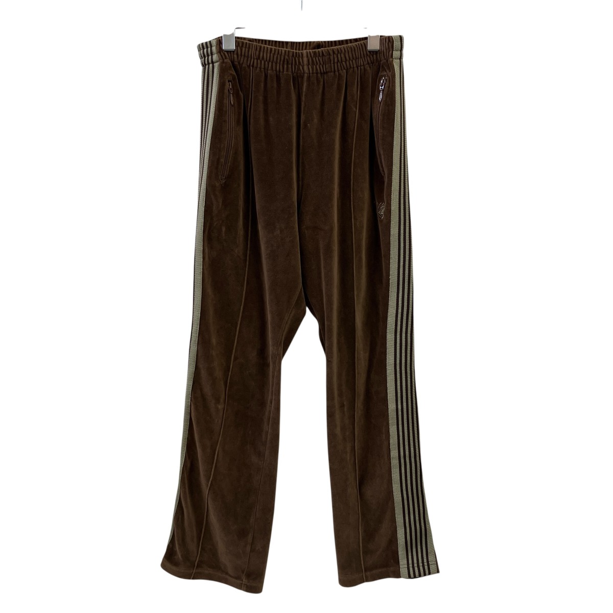【中古】Needles Narrow Track Pant ベロアトラックパンツ LQ236 赤銅色 大きさ：M 【160526】（ニードルズ）
