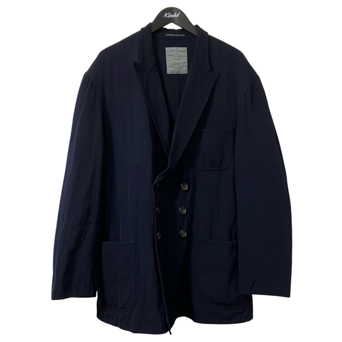 【中古】Yohji Yamamoto pour homme 丸文字引き舟 80~90s テーラードジャケット 米国海軍 大きさ：M 【160526】（ヨウジヤマモトプールオム）