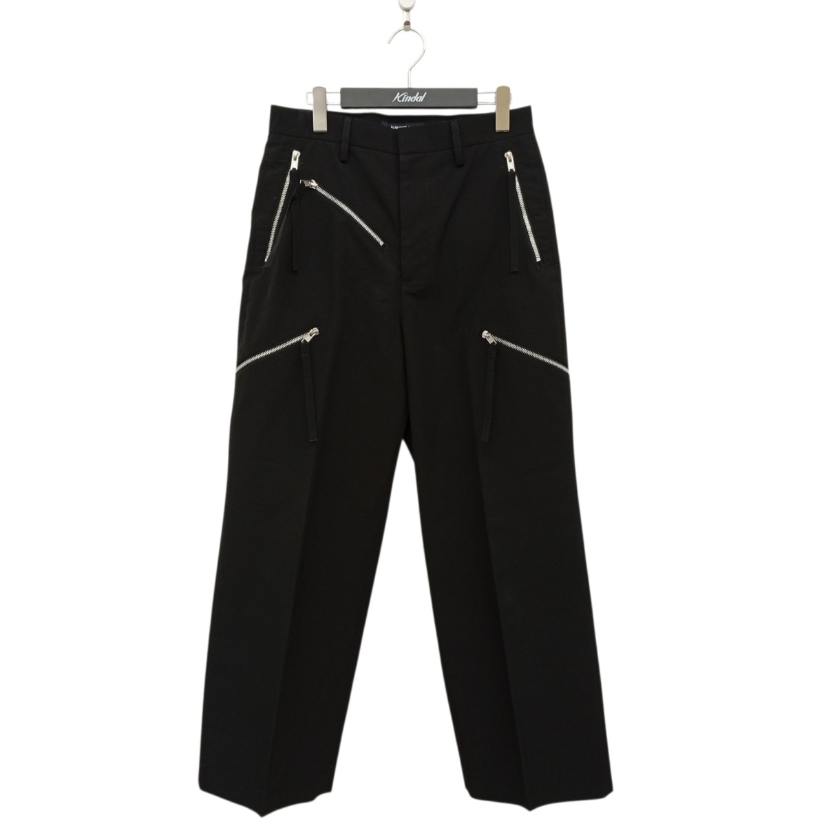 【中古】ALMOSTBLACK ジップパンツ 24SS-PT02 黒いこと 大きさ：1 【160526】（オールモストブラック）