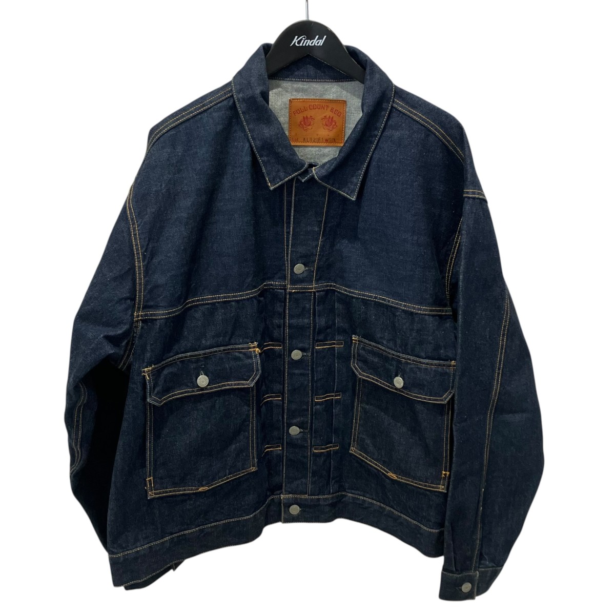 【中古】FULLCOUNT×A LEATHER ×A Leather ジーンズ上衣 ALN21F1 インディゴ 大きさ：W50 【160526】（盛りだくさんかぞえ上げる×エーレザー）