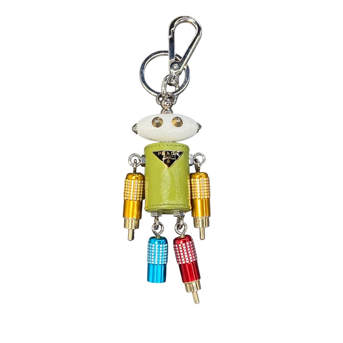 【中古】PRADA トリックチェルビーノロボットチャーム マルチ色合い 【160526】（プラダ）