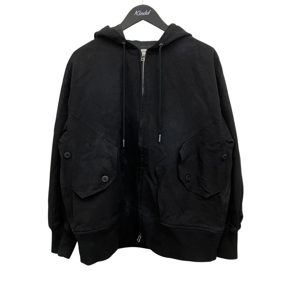 【中古】Tamme ジップパーカー 黒いこと 大きさ：1 【160526】（タム）