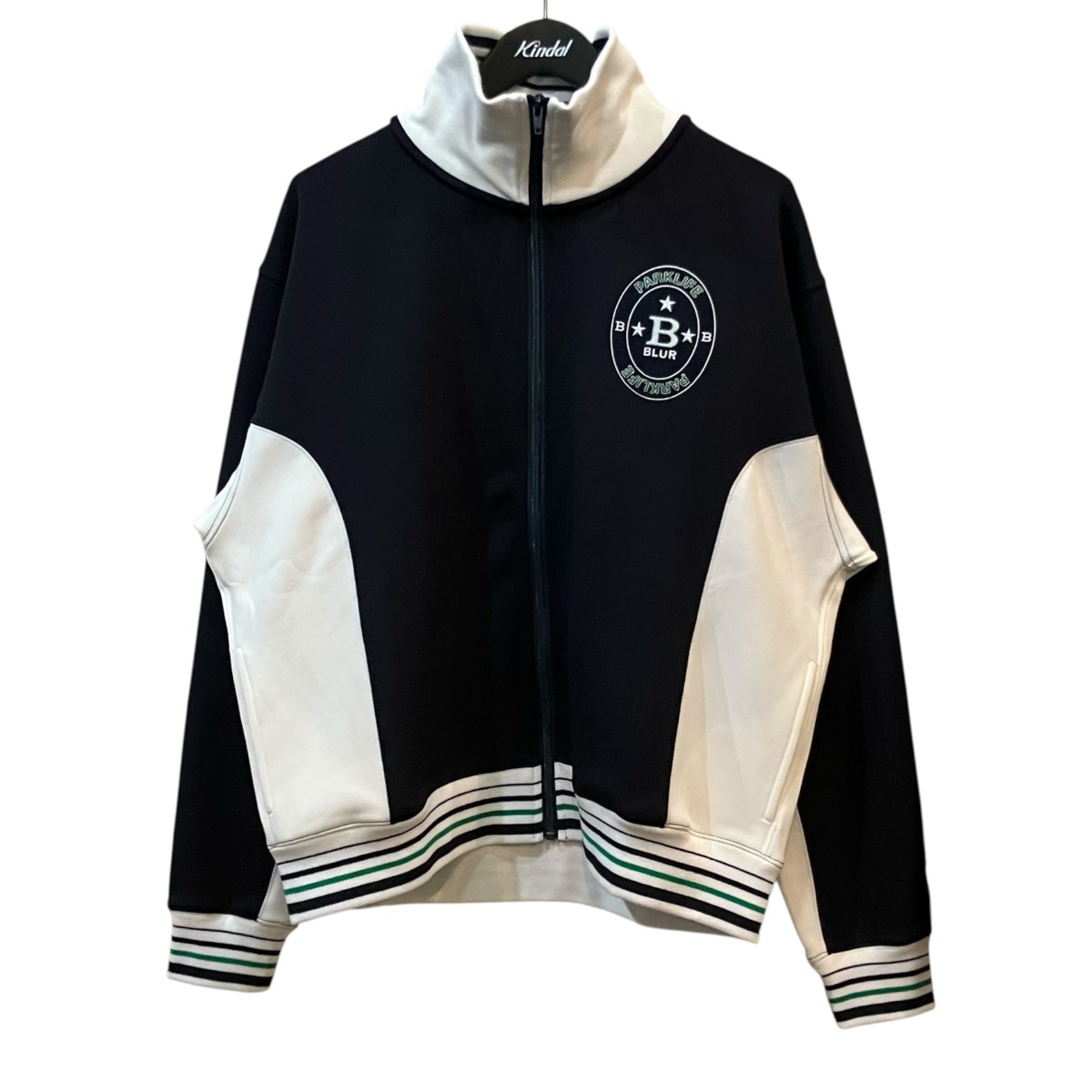 【中古】FLAGSTUFF スタンドカラージップトラックジャケット ネイビー×ホワイト サイズ:M 【210626】(フラッグスタッフ)|ブランド古着のカインドオル