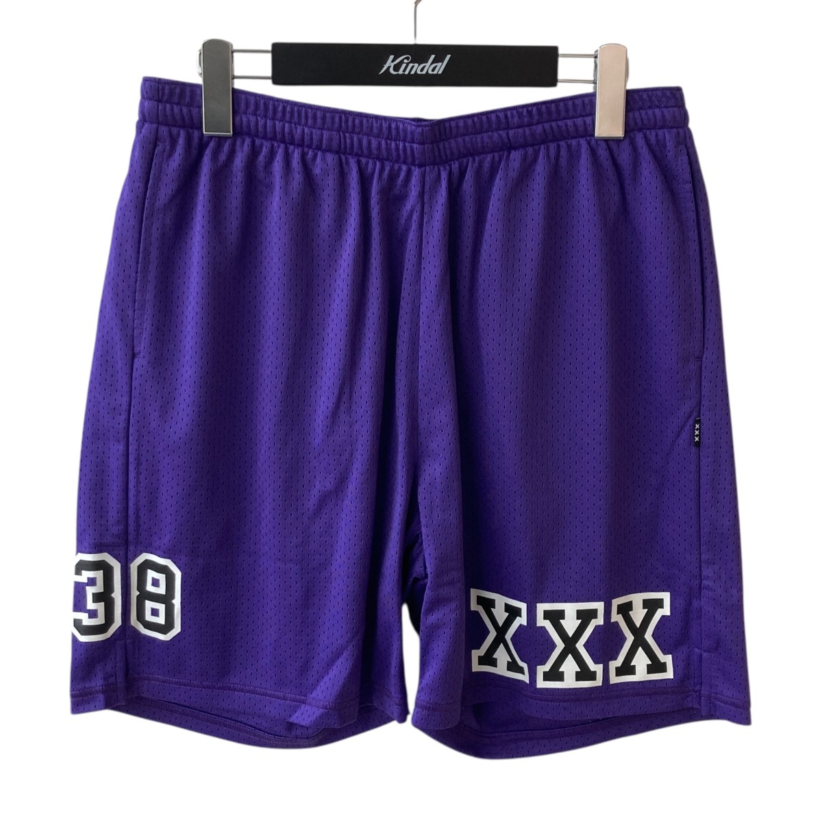 【中古】\u003cBR\u003eGOD SELECTION XXX\u003cBR\u003eMESH BOARD SHORTS 二分の一ズボン下 GX-S25-SP-03 パープル 大きさ：M\u003cBR\u003e【必要経費思いかえす】