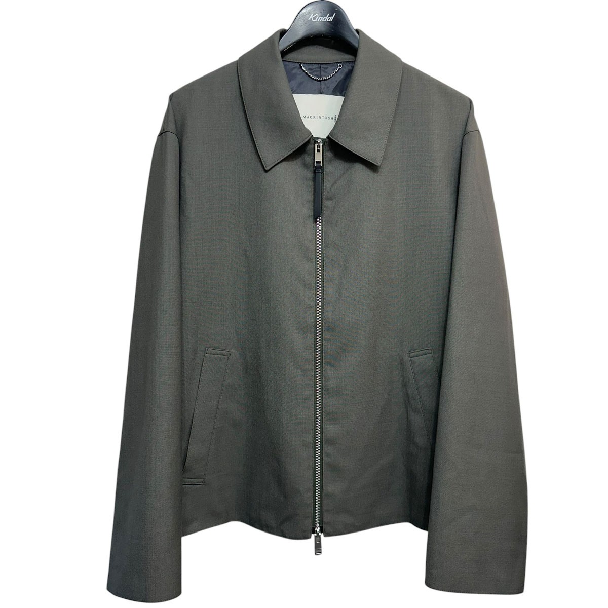 【中古】MACKINTOSH 26SS BIRGHAM サマーウールジップアップブルゾン G261HI1208FLALR カーキ 大きさ：38 【160526】（マッキントッシュ）
