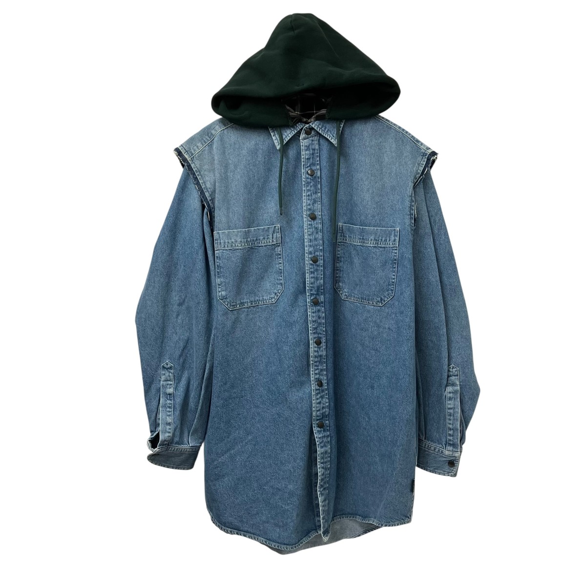 【中古】BALENCIAGA より良い付き添い人 プルオーバー 557356 黒いこと×緑であること×インディゴ 大きさ：37 【170526】（バレンシアガ）