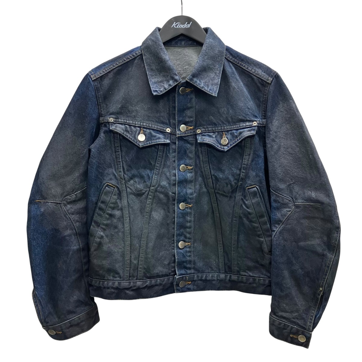 【中古】NVRFRGT 3D TRUCKER JACKET コーティングデニムジャケット インディゴ 大きさ：1 【170526】（ネバーフォーゲット）