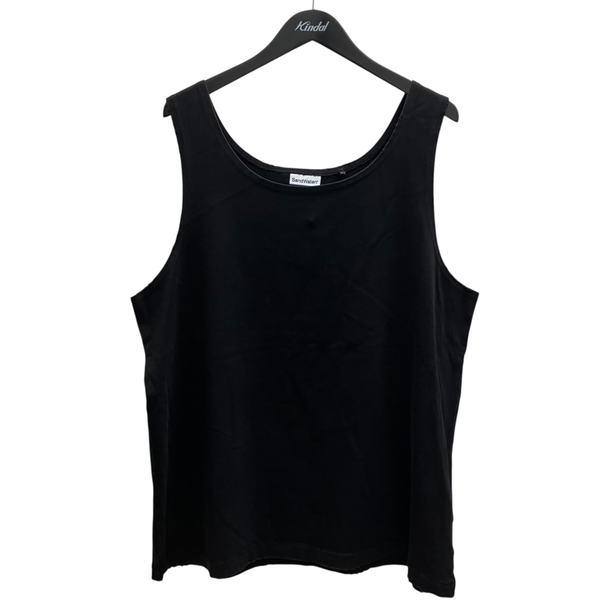 【中古】SANDWATERR ORGANIZED TANKTOP   COTTON JERSEY 貯蔵タンクいの一番 黒いこと 大きさ：3 【170526】（沙子お水）