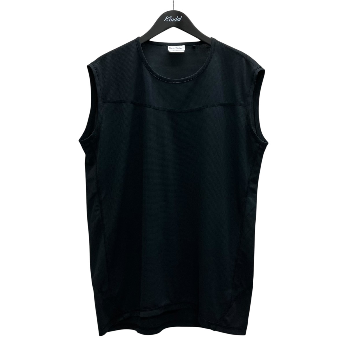 【中古】SANDWATERR ORGANIZED MESH TOP   COOLMAX ECOMADE ノースリーブＴシャツ 黒いこと 大きさ：3 【170526】（沙子お水）