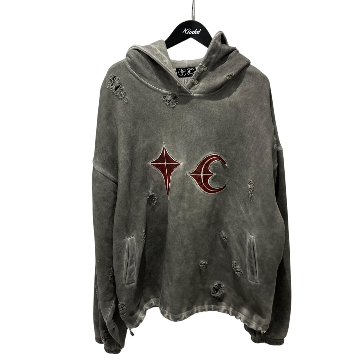 【中古】THUG CLUB Rock Hoodie パーカー TC23TS0101 薄墨色 大きさ：3 【170526】（サグクラブ）