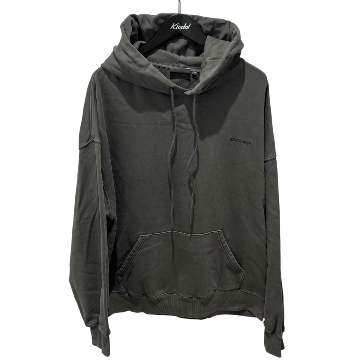 【中古】CARHARTT WIP　HOODED BENTON SWEATSHIRT プルオーバーパーカー グレー サイズ：M 【170526】（カーハートダブリューアイピー）｜ブランド古着のカインドオル 8,279円