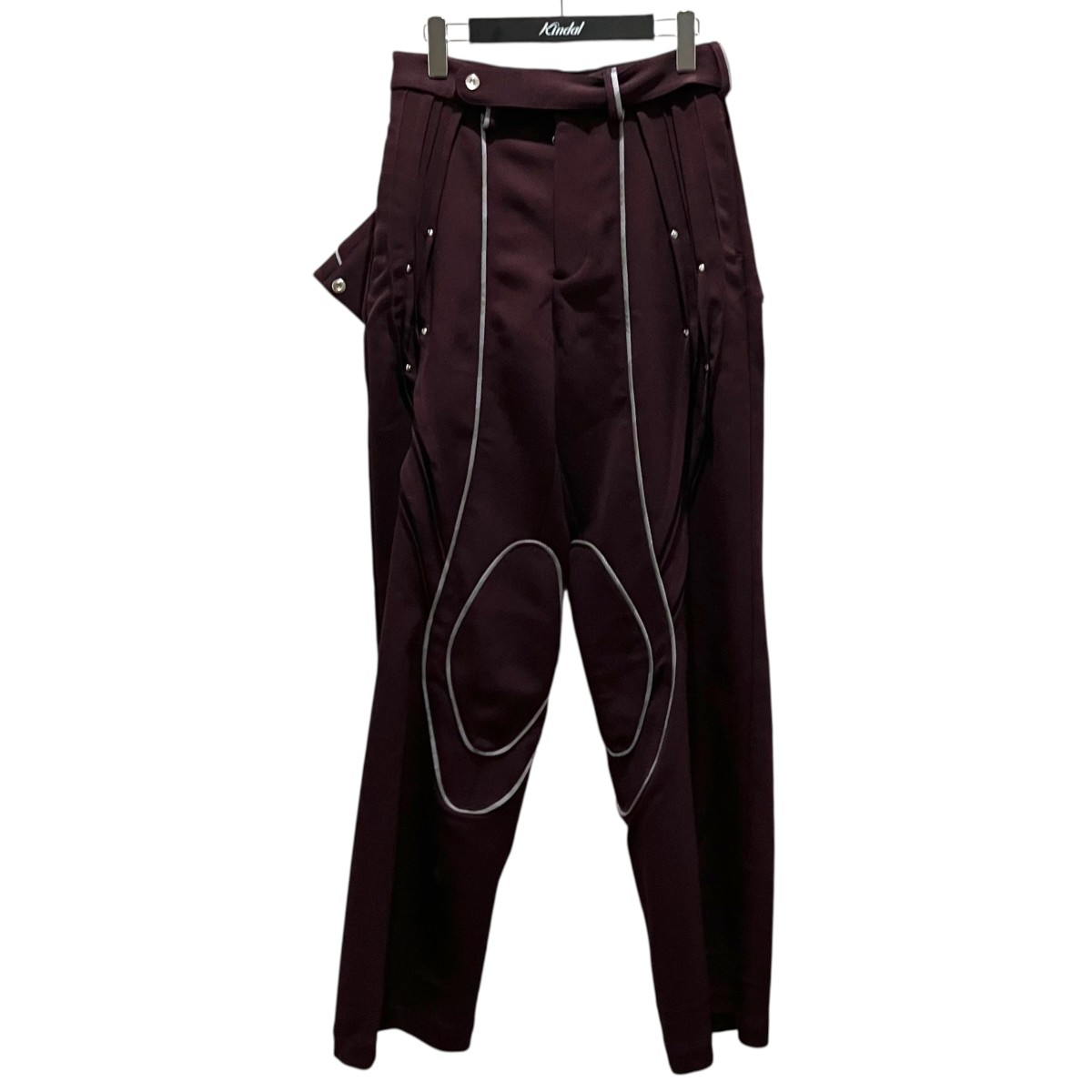 【中古】Kiko Kostadinov 【CHALINE TROUSER W BAG】 ポケットパンツ ワインレッド サイズ:44 【170526】(キココスタディノフ)|ブランド古着のカインドオル