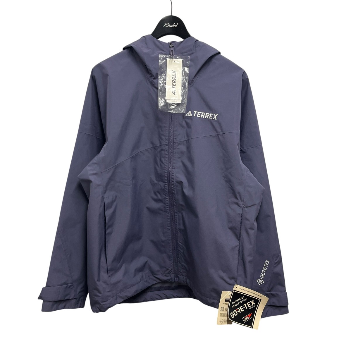 【中古】adidas　テレックス Xperior 2層構造 GORE-TEX ジャケット JL9749 ネイビー サイズ：M 【220526】（アディダス）｜ブランド古着のカインドオル