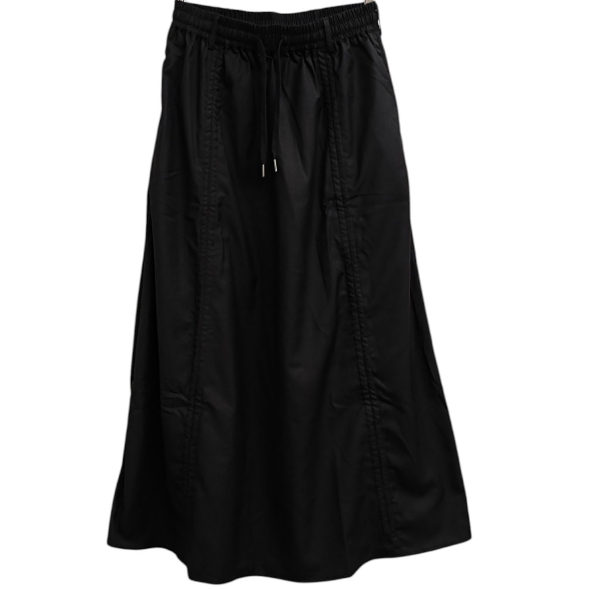 【中古】NOT CONVENTIONAL ワイドロングスカート N26-008-BLK 黒いこと 大きさ：F 【220526】（ノットコンベンショナル）
