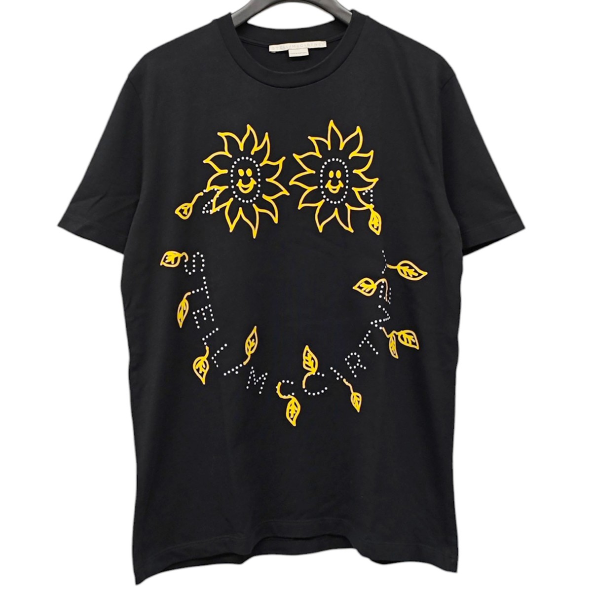 【中古】STELLA McCARTNEY SMILE TEE ティーシャツ 黒いこと 大きさ：34 【220526】（ステラマッカートニー）