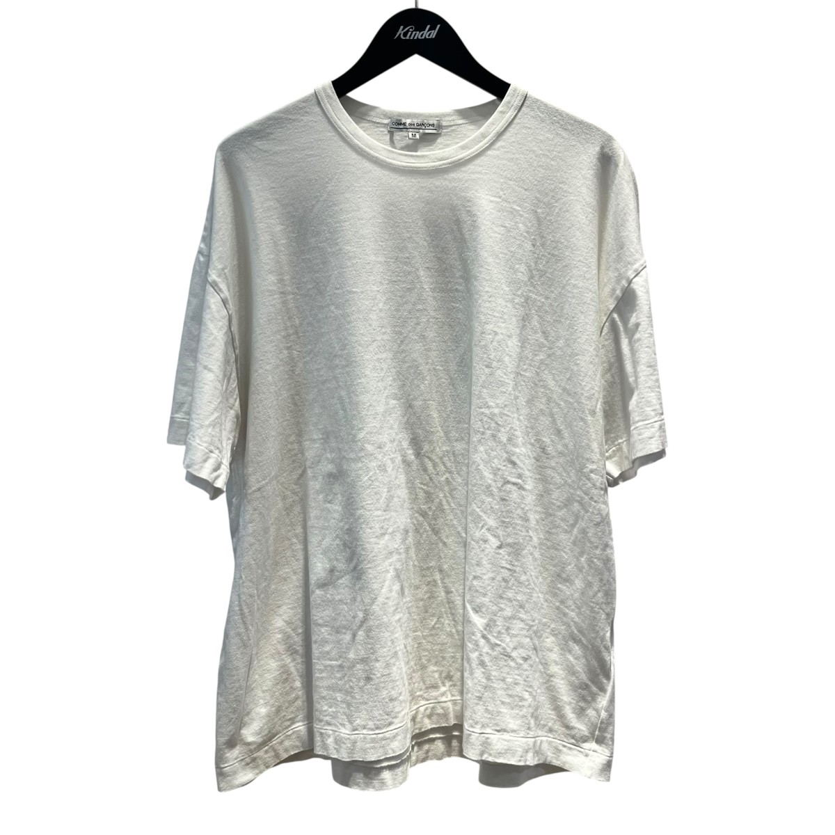 【中古】COMME des GARCONS×Adam Pendleton KYOTO STORE制限事項 うしろ側刷り上げる 半袖カットソー OJ-T002 白いこと 大いさ：M 【220526】（コムデギャルソン）