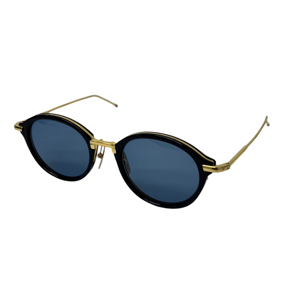【中古】Thom Browneサングラス ネイビー&times;ゴールド サイズ：49/21-150【価格見直し】｜ブランド古着のカインドオル