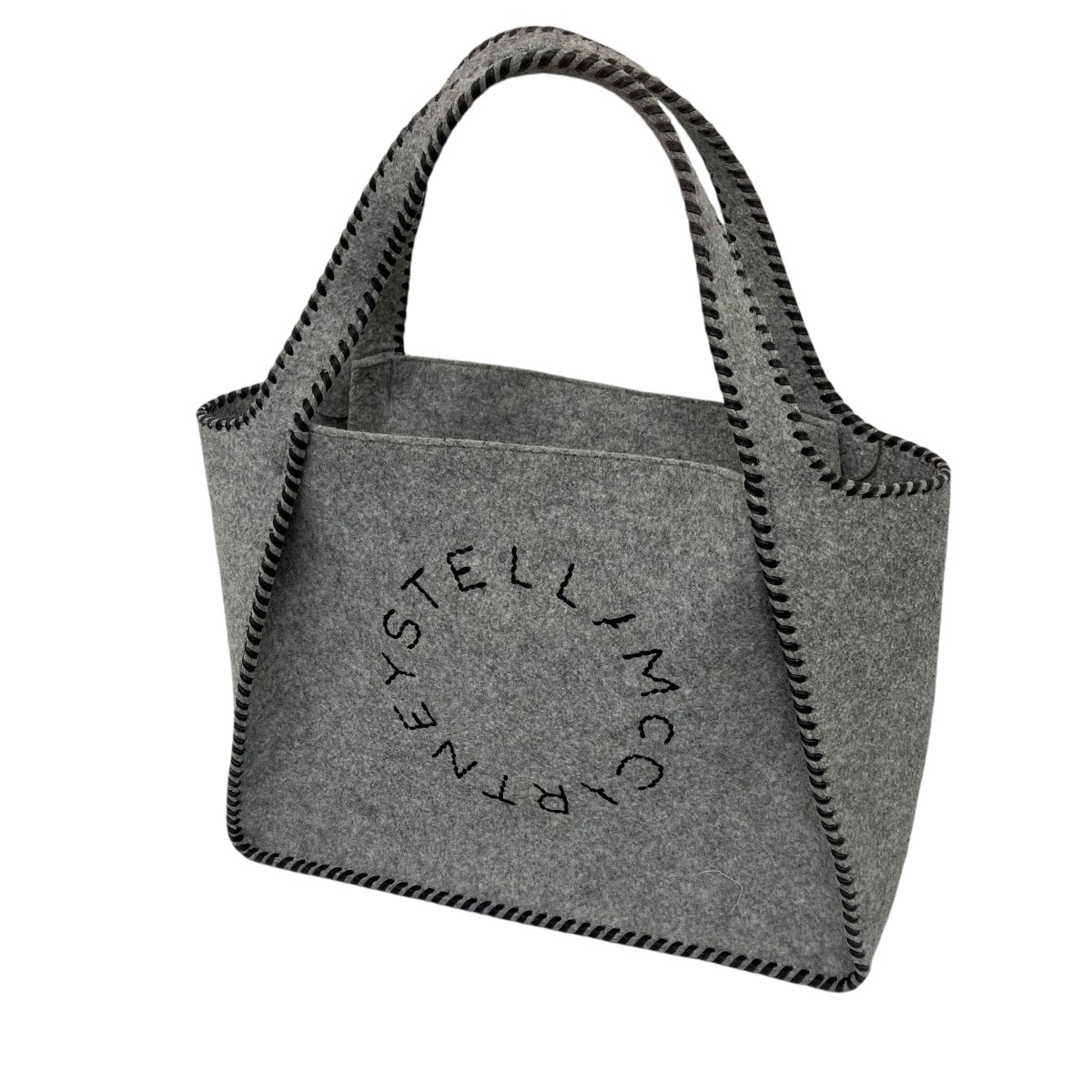 【中古】STELLA McCARTNEY ロゴフェルトトートバッグ 薄墨色 大いさ：- 【180526】（ステラマッカートニー）