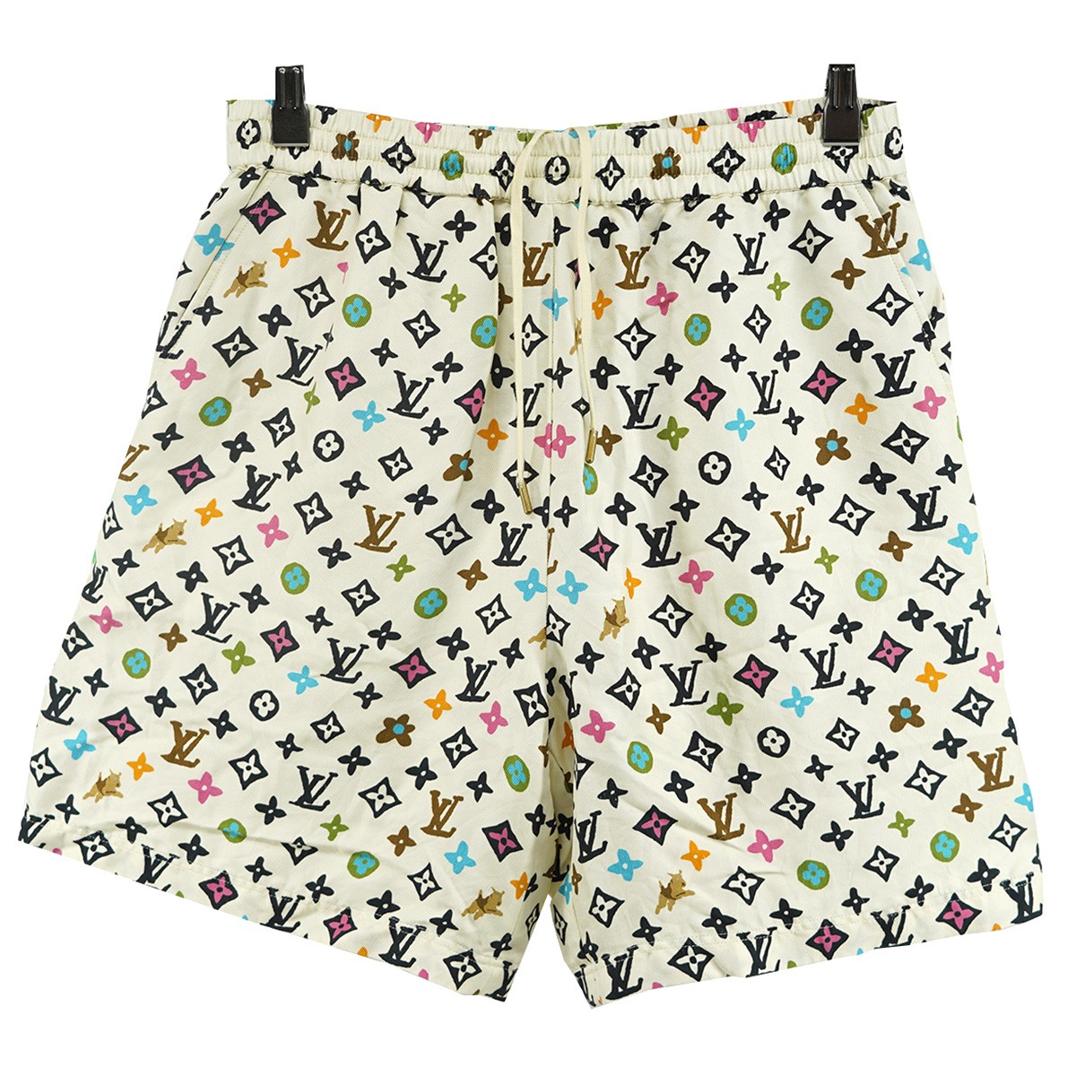 【中古】LOUIS VUITTON24SS Monogram Printed Silk Shorts モノグラムプリント シルク ショーツ ハーフパンツ マルチカラー サイズ：46【価格見直し】｜ブランド古着のカインドオル
