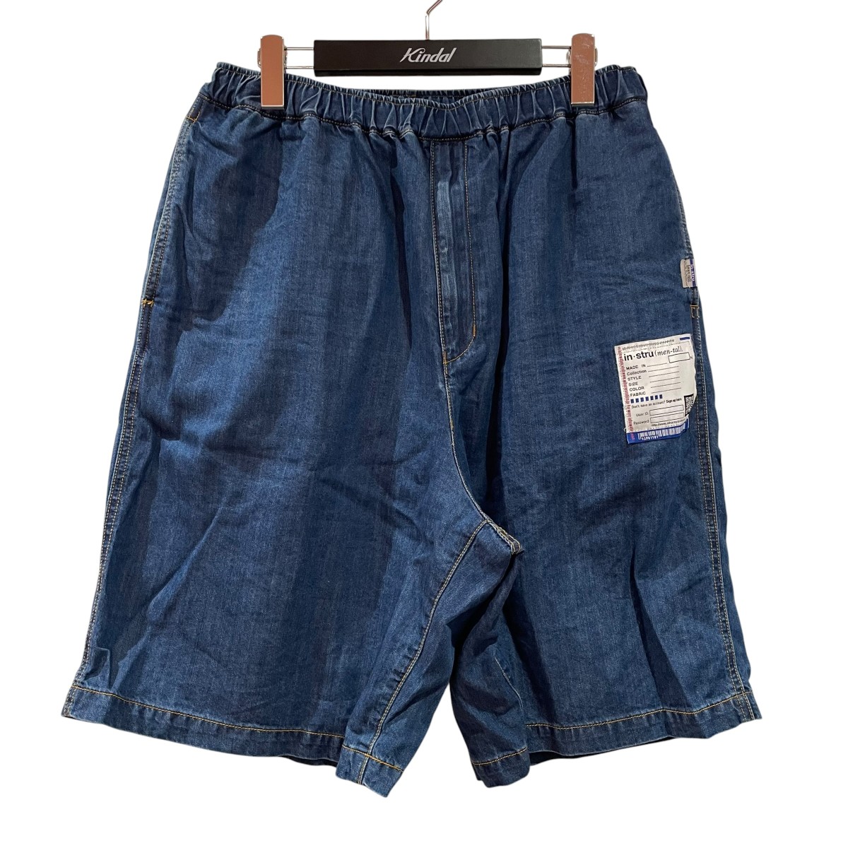 【中古】MIHARA YASUHIRO 24SS Cotton Tencel Denim Shorts デニムショートパンツ I12SP006 インディゴ 大きさ：46 【180526】（ミハラヤスヒロ）
