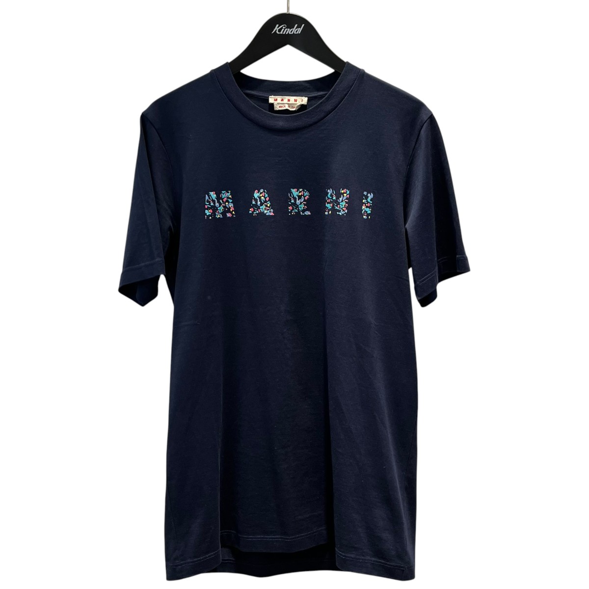 【中古】MARNI ロゴタイプ刷り上げる ティーシャツ HUMU0198PQ 米国海軍 大きさ：46 【180526】（マルニ）
