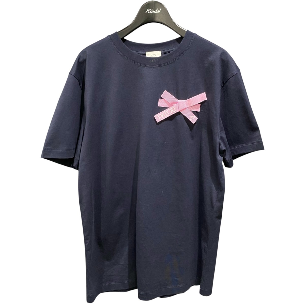 【中古】Patou26SS Bow T-shits JE1859999694N ネイビー サイズ:M【価格見直し】|ブランド古着のカインドオル