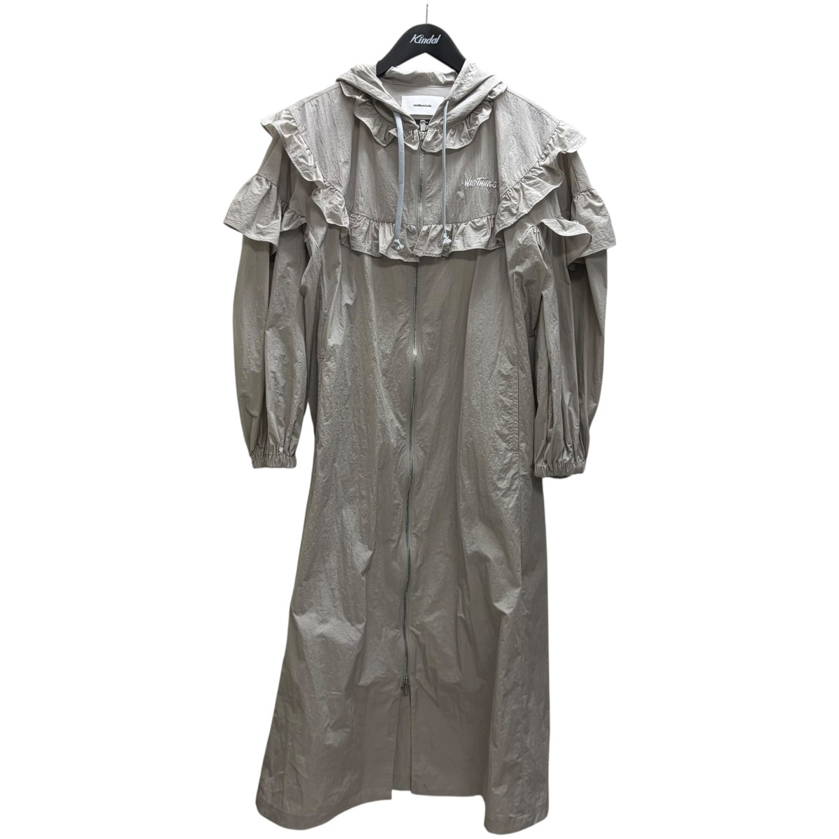 【中古】NAOKI TOMIZUKA×WILD THINGS WILD THINGS Nylon dress ナイロン御召しもの ともし火薄墨色 大きさ：- 【190526】（ナオキトミヅカ×ワイルドシングス）