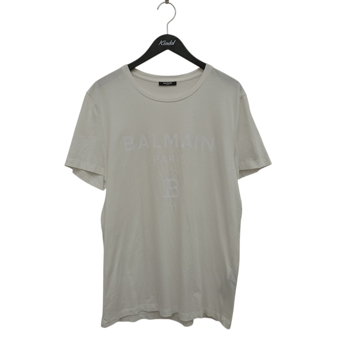 【中古】BALMAIN ロゴタイプ プルオーバー EF000B029 白いこと 大きさ：XL 【190526】（バルマン）