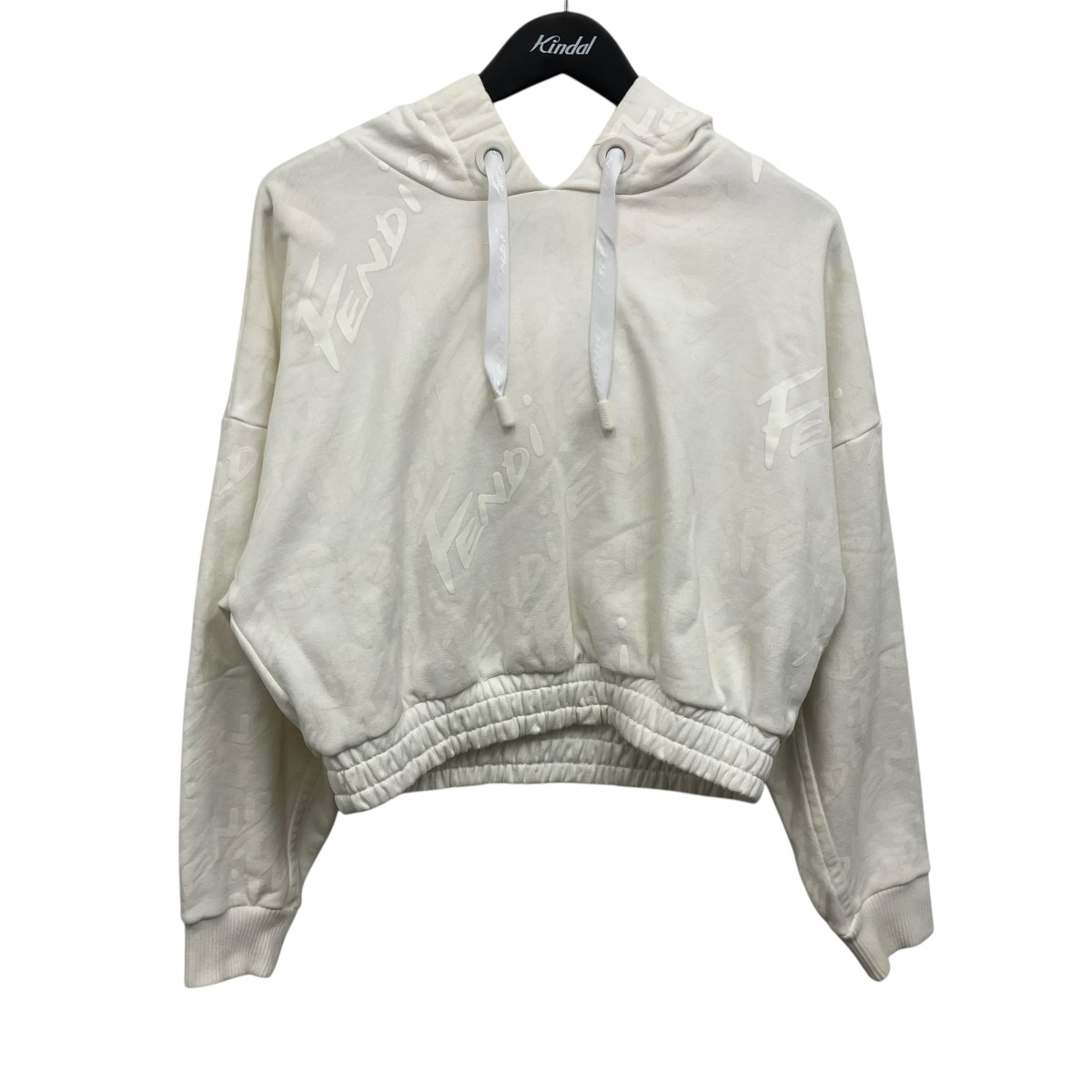 【中古】FENDI ティーシャツパーカー 白いこと 大きさ：38 【190526】（フェンディ）